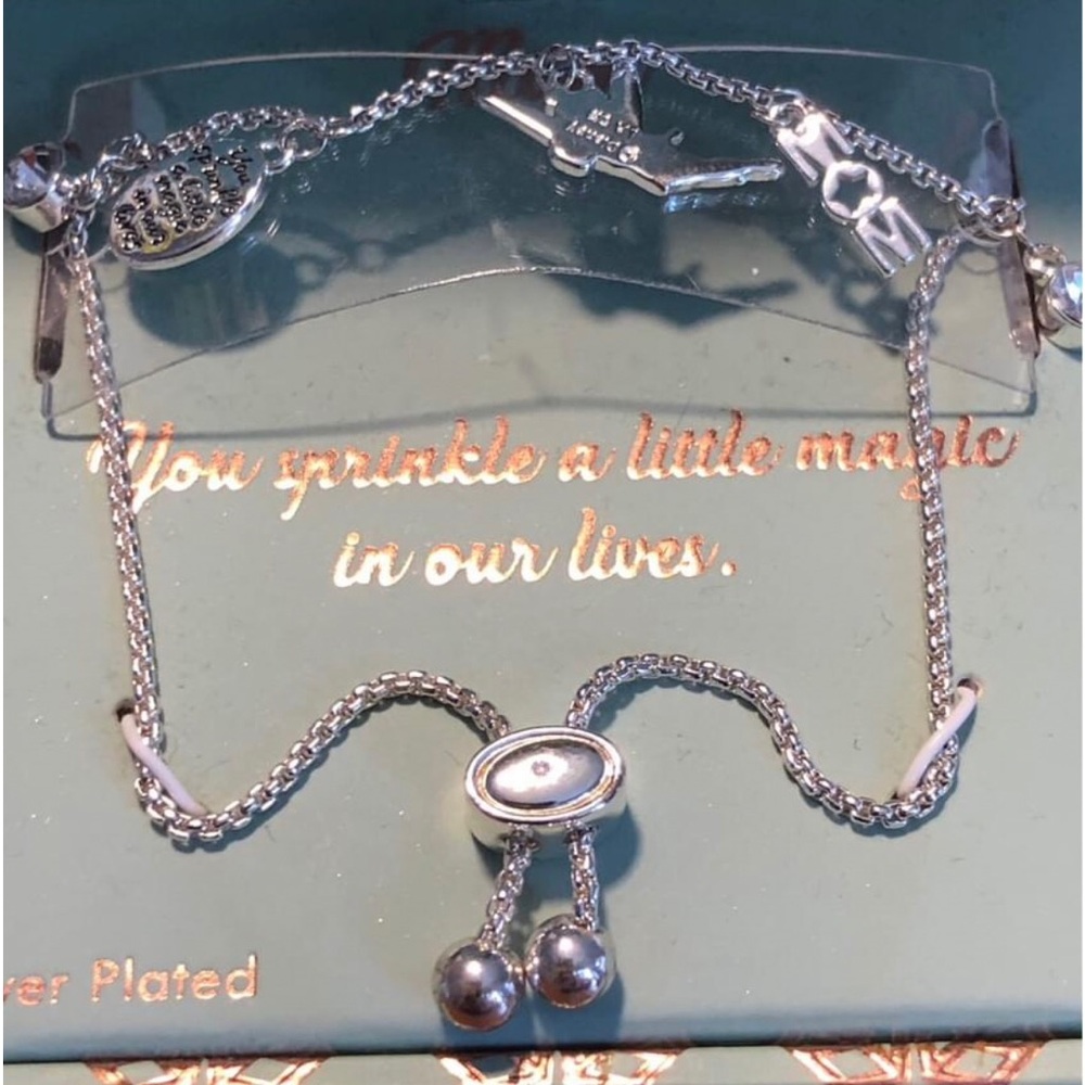 NWT Disney LArocks Mom Bracelet “You sprinkle a little magic Fine Silver Plated